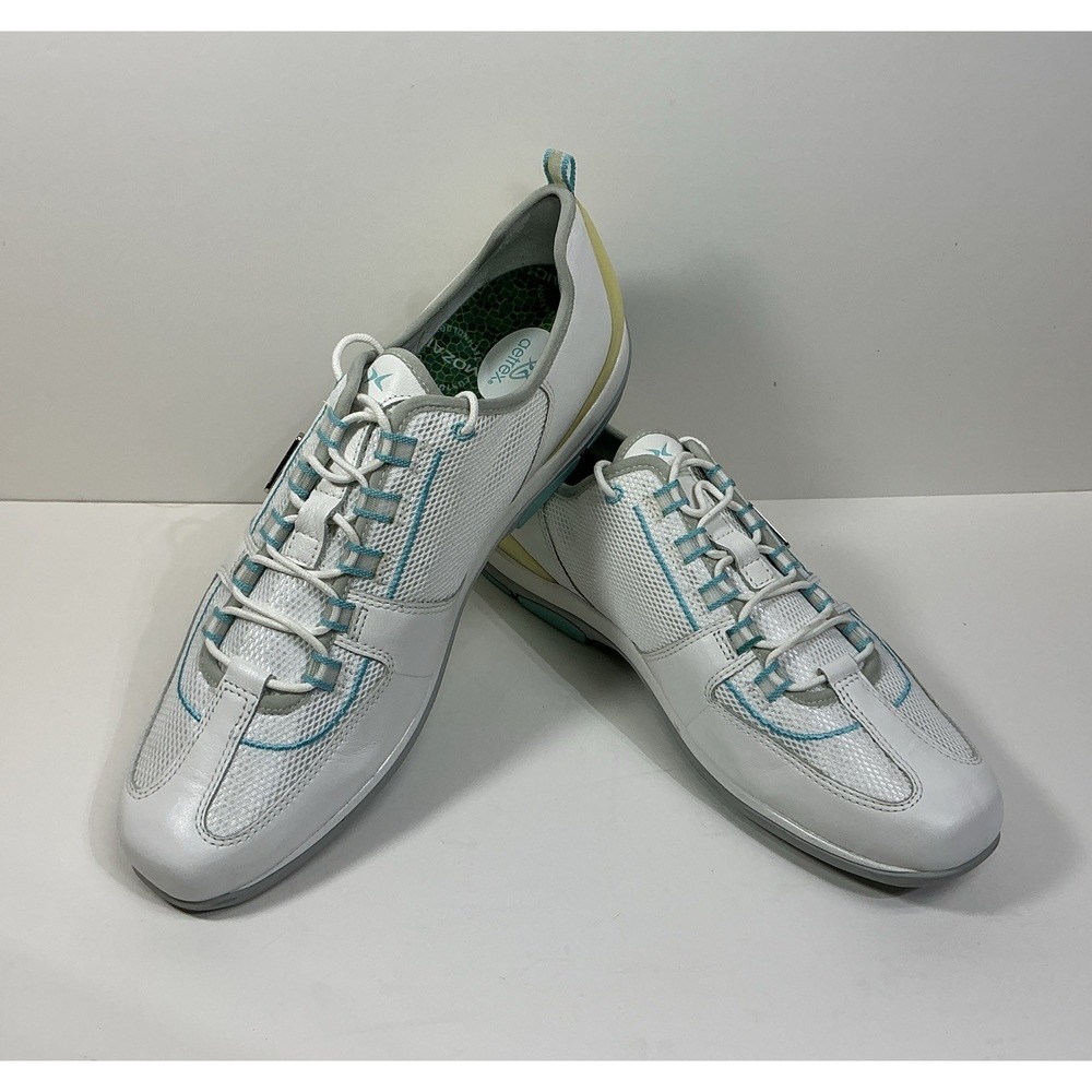 Aetrex Womens Sz 10M Ellie Comfort Sneaker Athletic Shoe ES72W White Leather New